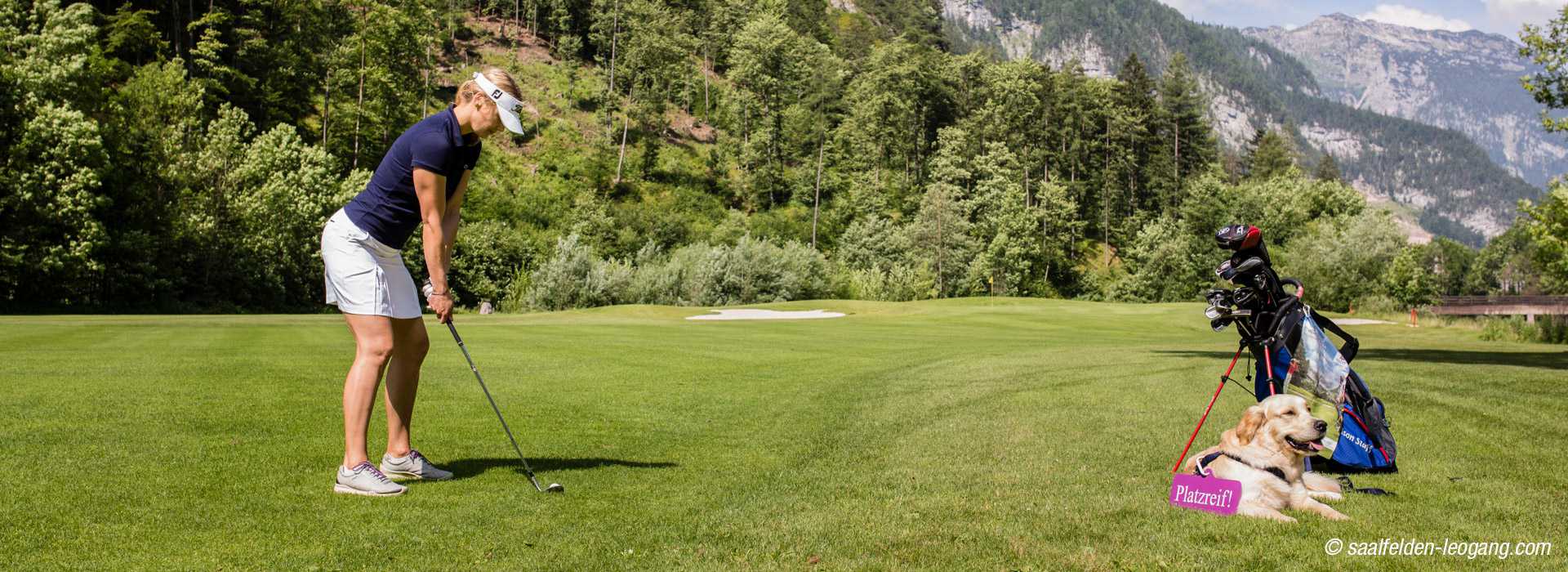 Golfen Leogang mit Hund