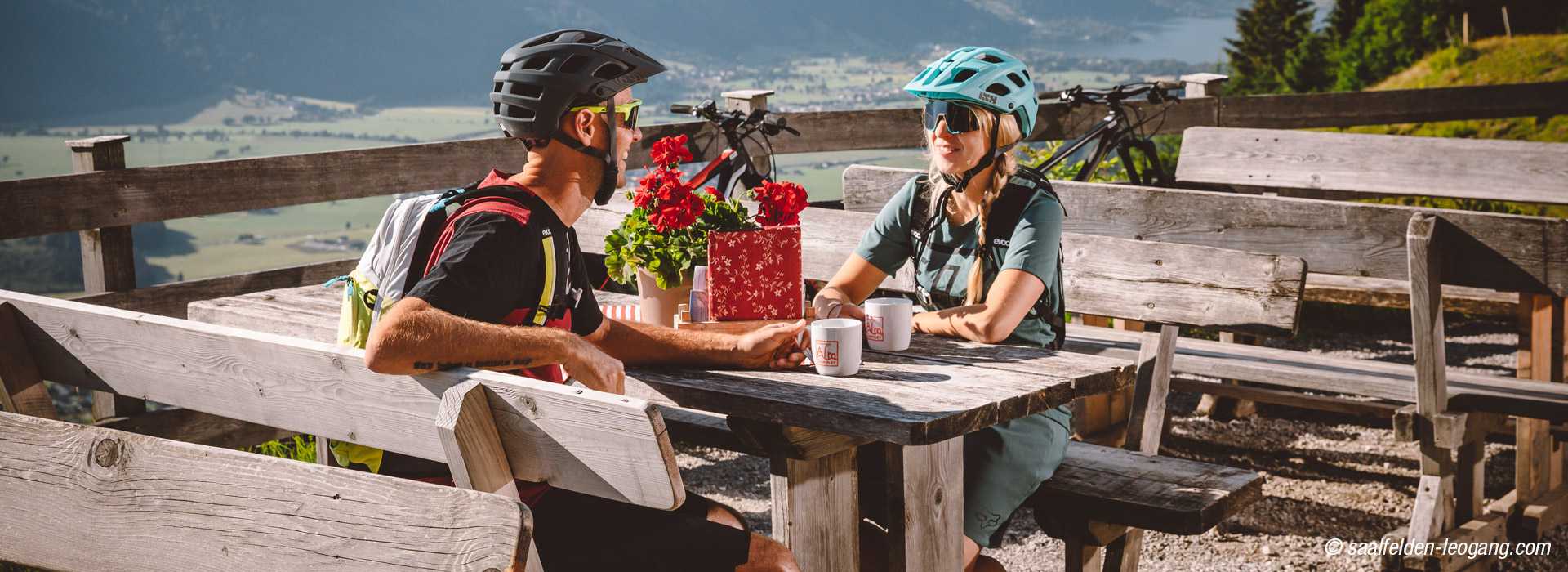 Bike Rast Hütte Leogang