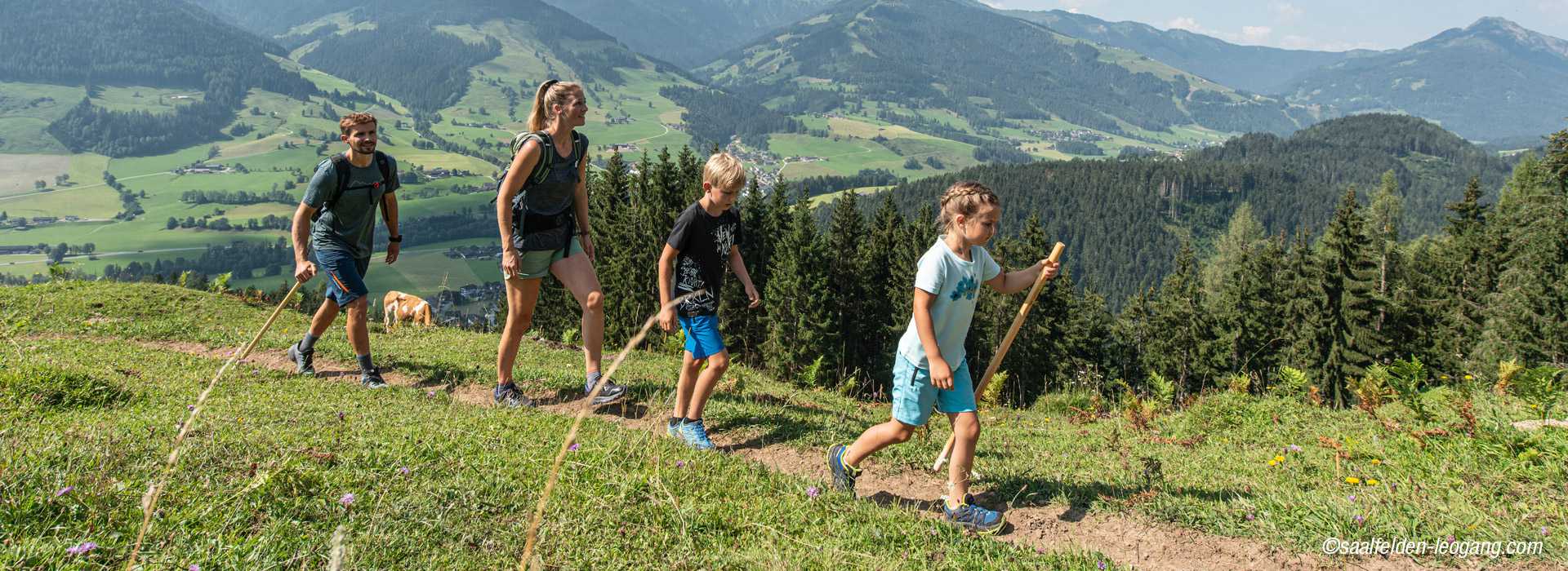 Wandern Familie Leogang