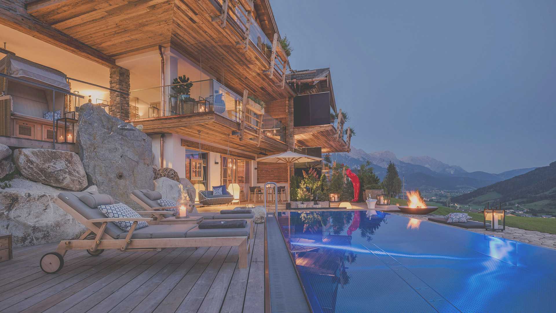 Luxusurlaub in den Senhoog Leogang Chalets